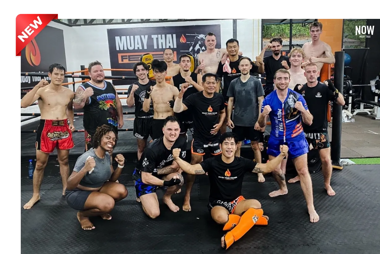 Group photo at Fever Muay Thai