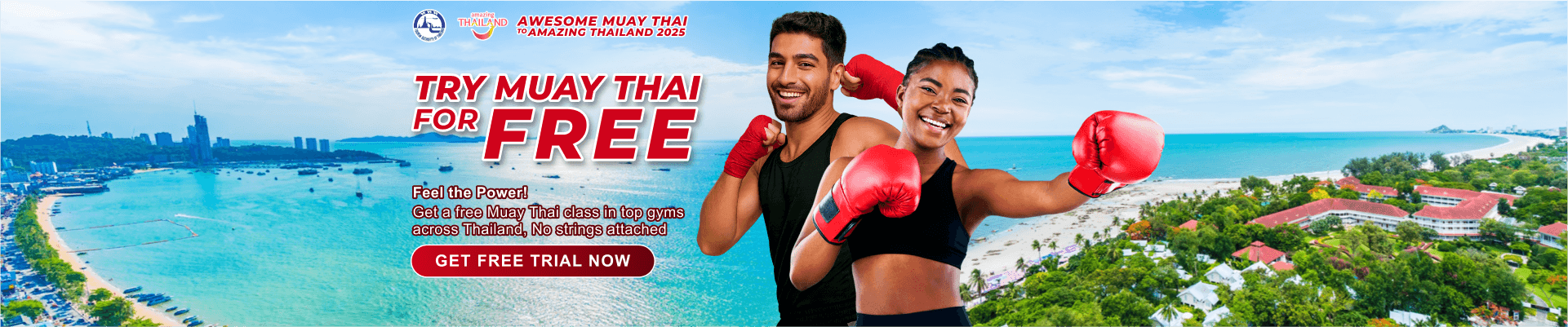 Unlock your ฿300 discount with the Awesome Muay Thai to Amazing Thailand 2025 promotion—available now until the end of August—and experience authentic Muay Thai training with NowMuayThai.com.